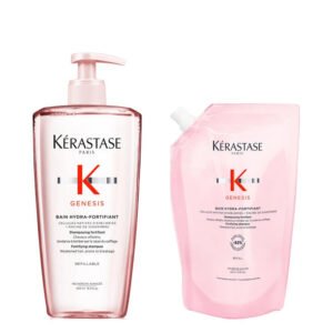 Kit kérastase shampoo bain hydra-fortifiant com refil